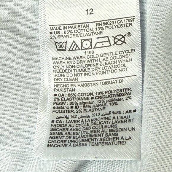 Old Navy Extra Stretch High-Rise O.G. Straight Jeans Sz 12 Button Fly Light Wash - Picture 6 of 10